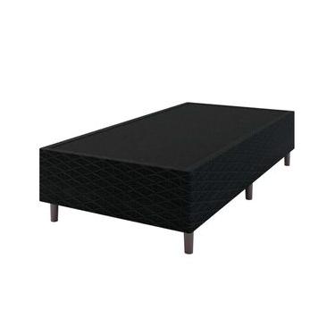 Imagem de Base Box para Colchão de Solteiro Umaflex New Itália Black 38x88x188cm - Preto