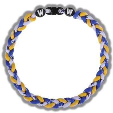 Imagem de Willtok Colares de beisebol de 45,7 cm de alta qualidade, várias cores para escolha, testados em laboratório, presentes para diversão no beisebol, 2025 novo com design trançado 3D da moda Tornado, 18