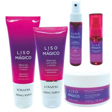 Imagem de Lowell Liso Magico Shampoo, Condicionador, Mascara, Oleo e Fluido 60ml
