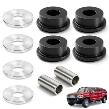 Imagem de Kit de bucha de montagem lateral do diferencial frontal de poliuretano 10 peças para H3 2006-2010 | Amortecimento de vibração superior e redução de ruído