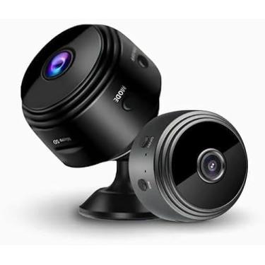 Imagem de Mini Câmera de Segurança WiFi, Full HD 1080P, Visão Noturna, Detecção de Movimento, Microfone Integrado, 90°, A9