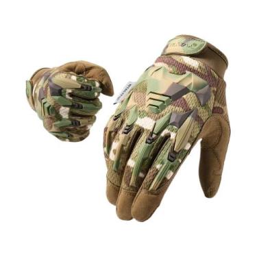 Imagem de Luvas Táticas Masculinas Com Tela Sensível Ao Toque, Antiderrapantes E