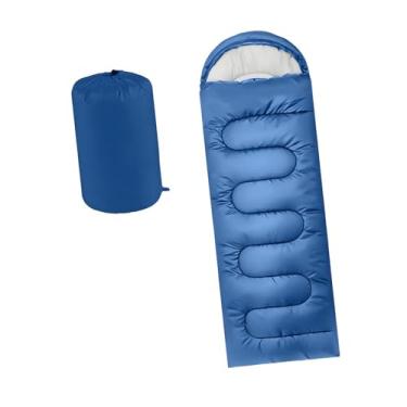Imagem de Generic Saco de dormir para mochileiros adultos, tipo envelope, equipamento de camping, leve e portátil para caminhadas e escaladas ao ar livre.