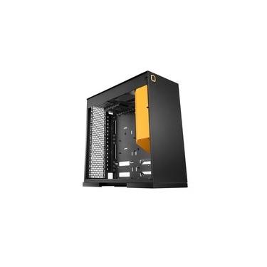 Imagem de Gabinete Gamer Geometric Future Model 8 Lohan, Mini Tower, ITX, Lateral em Vidro, Preto e Amarelo - GEO-M8-LOB