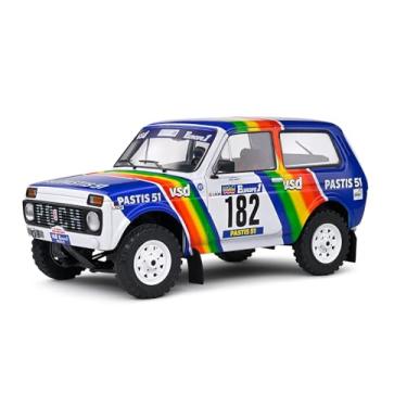 Imagem de OPO 10 - Miniature car Compatible with Lada NIVA White #182 JABOUILLE/SARDOU Paris-Dakar 1984-1:18 Solido - 1807305
