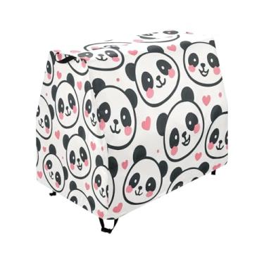 Imagem de Qilmy Cute Panda Faces Kids Water Table Cover, Duty Waterproof Patio Table Covers for Outdoor Toddler Splash Tables, UV Resistant & Dustproof Play Table Protector, Cover Only