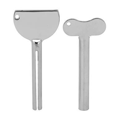 Imagem de CUOFYUNL 2 peças espremedor de tubo de pasta de dente salva pasta rolante dispensador de espremedor de pasta de dente de aço inoxidável