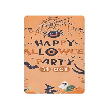 Imagem de JUZIHAI Lençol de berço de Halloween para meninos e meninas, capa de colchão de bebê macio elástico respirável para berço padrão e cama infantil, 99 x 68 cm