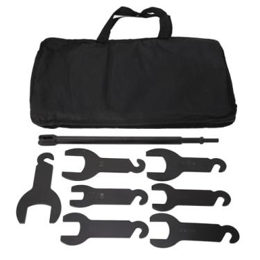 Imagem de Kit de chave de embreagem de ventilador pneumático 43300 conjunto de ferramentas portáteis de aço durável para caminhões SUVs 7 peças de chave bolsa de armazenamento incluída