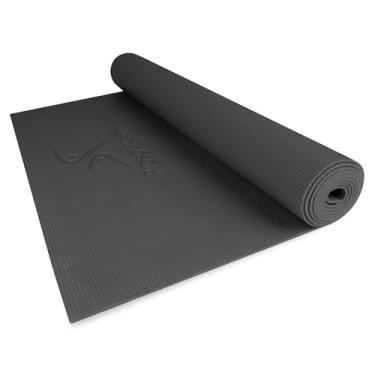 Imagem de ProsourceFit Tapete de ioga clássico de 3 mm de espessura, tapete de fitness extralongo 182 cm leve com aderência antiderrapante para ioga, pilates, exercícios, preto