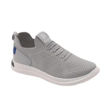 Imagem de Tênis Masculino Slip On Knit Tipo Meia Calce Fácil Leve Confortável Respirável (Cinza, BR, Adulto, Numérico, 39)