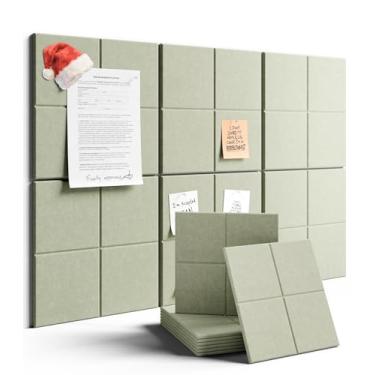 Imagem de Fluxynara Quadro de avisos grande de feltro 91 cm x 61 cm Alternativo para quadro de cortiça - Pacote com 6 com 40 abas adesivas removíveis seguras, quadros de cortiça para paredes, quadro de cortiça