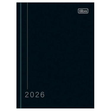 Imagem de Agenda 2020 Costurada Pepper Tilibra Preta Unitária