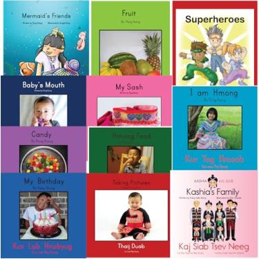 Imagem de Hmong-English Beginning Reader 11-Pack: Bilingual Hmong Language Children's Book-- English and White Hmong for Babies, Toddlers, Elementary-Age, ELL, ESL of All Ages