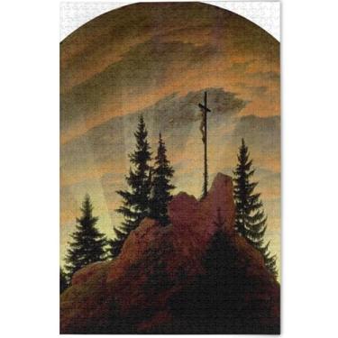 Imagem de Quebra-cabeça de pintura de gato branco 1000 peças para adultos paisagem floral quebra-cabeças rígidos para adultos presentes personalizados de elefante branco engraçado, 75 cm x 50 cm