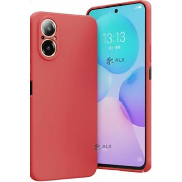 Imagem de Capinha Silicone Premium para Realme C67 – Interior Aveludado, Proteção de Câmera e Toque Macio Antichoque (Hibisco)