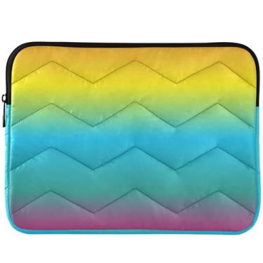 Imagem de Capa para notebook gradiente arco-íris acessórios modernos para computador universais 13 capas para laptop 14 polegadas