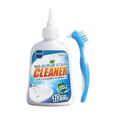 Imagem de Removedor de Manchas - Gel de Limpeza para Pia 100ml Sem Esfregar | Limpeza de Azulejos com Escova Inclusa | Para Máquina de Lavar, Frigorífico, Cozinha, Casa de Banho e