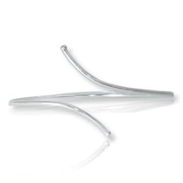 Imagem de Bracelete Pulseira Prata Ajustavel Mininalista Delicado - Lojas La&Ny 