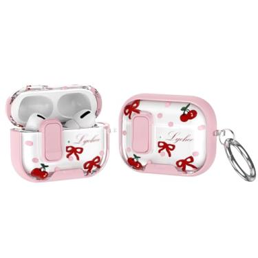 Imagem de Capa moderna compatível com AirPods Pro 3 2025, capa à prova de choque para AirPods Pro 3ª geração com suporte de telefone 2 em 1, trava de segurança, chaveiro de carregamento sem fio, lindo presente