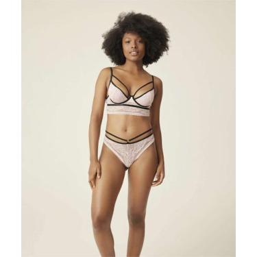 Imagem de Sutiã De Renda Bra top Strappy Sem Bojo Marisa-70742, 40, Rosa