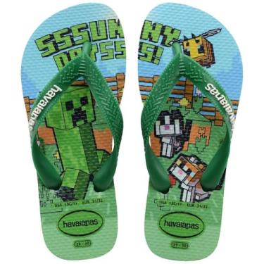 Imagem de Chinelo Havaianas Infantil Minecraft