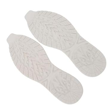 Imagem de Generic Substituição de Sola de Sapato Antiderrapante de Borracha, Resistente Ao Desgaste para Reparo de Sapatos, 12,68 X 4,53 pol., Adequado para Solas Esportivas (L Branco)