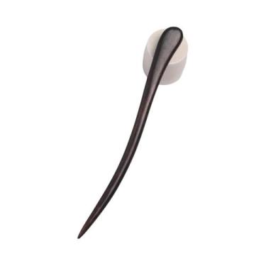 Imagem de Pregos De Cabelo Chineses Vintage Artesanais De Madeira De Ébano E Sân