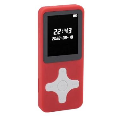 Imagem de Asixxsix Leitor de MP3, suporta até 128 GB de música, gravação, rádio FM, bateria de longa duração, Bluetooth 5.0, leitor de MP3 portátil para os formatos APE, (Sem cartão de memória)