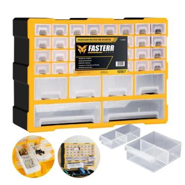 Imagem de Caixa Organizadora Gaveteiro Multiuso com 38 Gavetas Fasterr - FST017