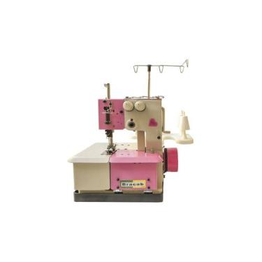 Imagem de Máquina De Costura Galoneira Portátil Bracob 2 Agulhas-110V, 110V