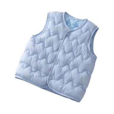 Imagem de Colete Quente Sem Mangas Para Meninos E Meninas, Roupa De Inverno Para
