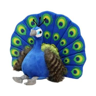 Imagem de Brinquedo De Pelúcia Kawaii Em Forma De Pavão De 23CM, Animal De Estim