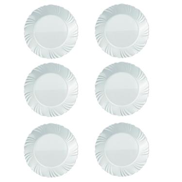 Imagem de Prato de Sobremesa Duralex Opaline Pétala 19,5 cm 6 Unidades - Nadir