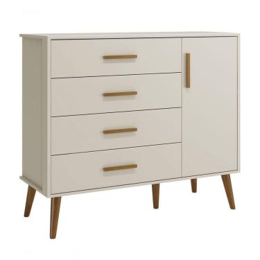 Imagem de Cômoda Sapateira Retrô Isis Areia Fosco - Moveisaqui