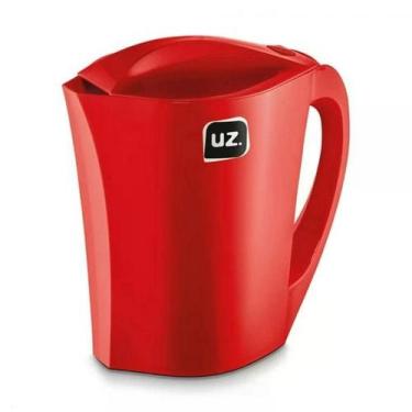 Imagem de Jarra Plástica com Tampa Mix 1,5 Litros Resistente - UZ, Vermelho