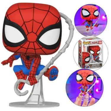 Imagem de Spider Man Boneco Funko Pop Colecionavel Homem Aranha Teia