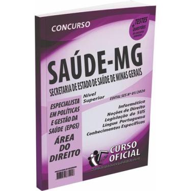 Imagem de Apostila SES MG Especialista em Políticas e Gestão da Saúde Área do Di