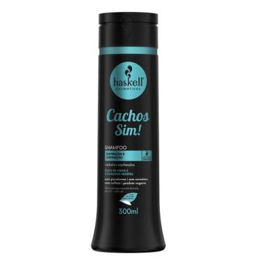 Imagem de Shampoo Cachos Sim Haskell 300ml  Limpeza suave e cuidado profundo par