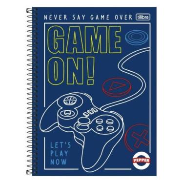 Imagem de Caderno Universitário Masculino 80 Folhas Capa Dura Tilibra -, Game On