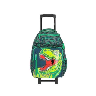 Imagem de Mochila com Carrinho Xtrem New Run 4xt Dino Verde-Unissex