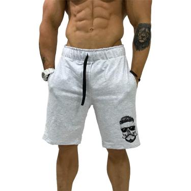Imagem de Bermuda Estampada MXD Conceito Caveira Estilosa Masculina-Masculino