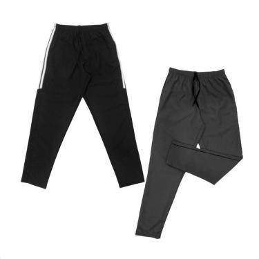 Imagem de Kit 2 Calças de Tactel Black Bear Lisa Básica Masculina Casual-Masculino