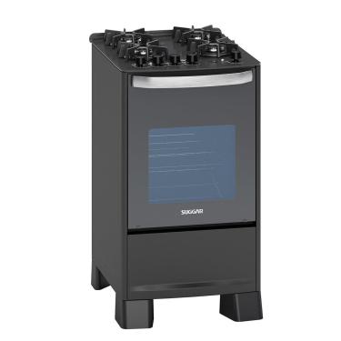 Imagem de Fogão Suggar Master Grill FGVMTG412PT 4 Bocas Preto Vidro Temperado Superautomático Bivolt
