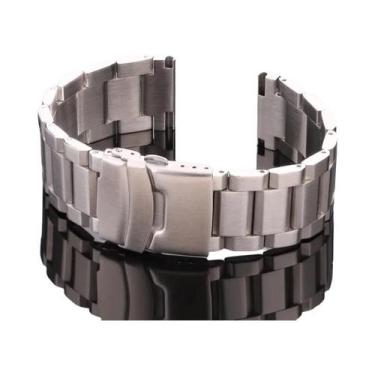 Imagem de Pulseira De Relógio Em Aço Inoxidável Azul Preto Dourado 18mm 20mm 22m