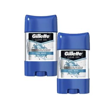 Imagem de Kit c/ 2 Desodorantes Gillette Gel Cool Wave 82g  50% desc na segunda 