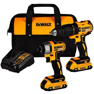 Imagem de Dewalt Kit Furadeira e Parafusadeira de Impacto com Parafusadeira de Impacto, Ferrament...