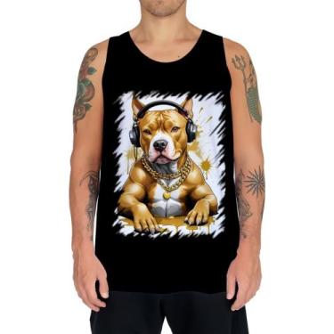 Imagem de Camiseta Regata Pitbull com Headphones 4, Baby Look GG