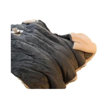 Imagem de Cobertor De Lã Dupla Face Tamanho Queen, Quente Para O Inverno, Colcha