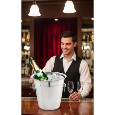 Imagem de Champanheira Aço Inox 5L: Gelo Perfeito Para Seu Espumante - Congratul